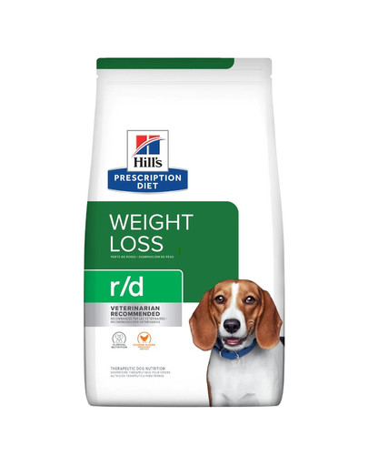 HILL'S Prescription Diet r/d Canine 8 kg (2 x 4 kg) Kuivtoit täiskasvanud koertele, kellel on ülekaalulisus.