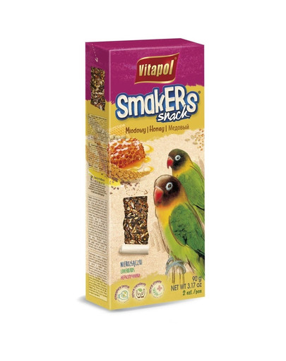 Vitapol Smakers agaporniams su medumi 90 g