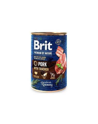 BRIT Premium by Nature 24 x 400 g sealiha ja söögitoruga märgtoit