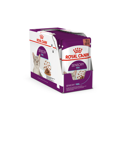 ROYAL CANIN Sensory Feel kaste 48x85 g tükid kastmes täiskasvanud kassidele, et stimuleerida tekstuuri tajumist