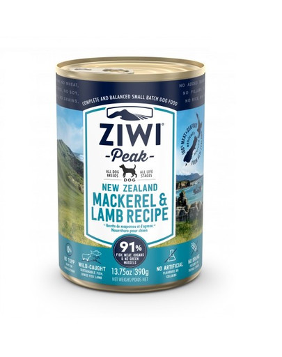 ZIWIPEAK Dog Mackerel&Lamb   Makrell ja lambaliha 6x390 g