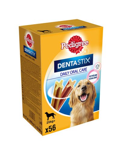 PEDIGREE DentaStix (suured tõud) hambaravitooted koertele 56 tk 2,16 kg (8x270g) + märkmik koertega TASUTA