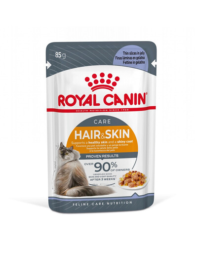 ROYAL CANIN HAIR&SKIN toit kastmes  terve naha ja kauni karvkatte jaoks. 48 x 85 g