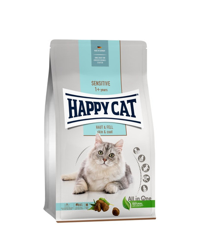 HAPPY CAT Sensitive Hair & Skin 4 kg nahale ja karvastikule