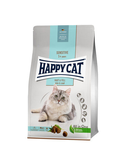 HAPPY CAT Sensitive Hair & Skin 4 kg nahale ja karvastikule