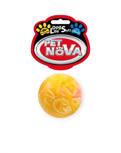 PET NOVA DOG LIFE STYLE Täielik ujuv pall 5cm mit mitmevärviline aroom vanilje