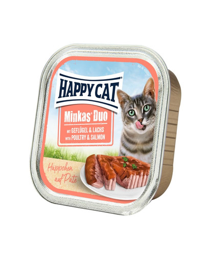 Happy Cat Duo pasteet kanaliha ja lõhega 100 g