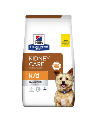 HILL'S Prescripition Diet Canine k/d 4 kg neerufunktsioone, stimuleerida söögiisu ja suurendada toidu tarbimist. kanalihaga