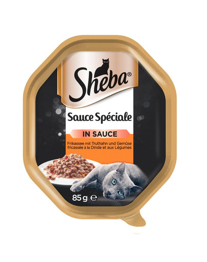 SHEBA Sauce Speciale 85g kalkuniliha ja köögiviljadega - märgtoit kastmes