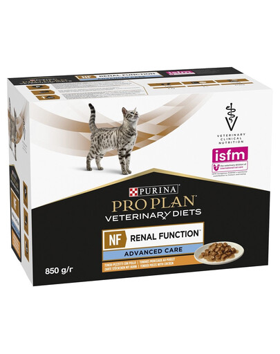PURINA PRO PLAN Veterinary Diet Feline Advanced Care Kana10x85g  täiskasvanud kassidele,  neerufunktsiooni toetamiseks