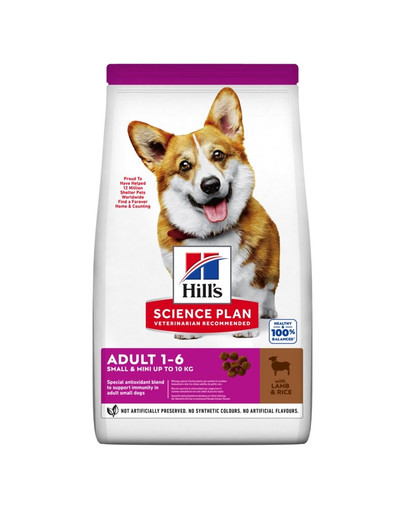 HILL'S Science Plan Canine Adult Small & Mini riisi ja lambalihaga 6 kg