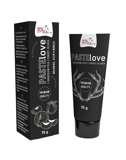 SYTA MICHA PasteLove Pasta wołowina z jeleniem i morelą 75g
