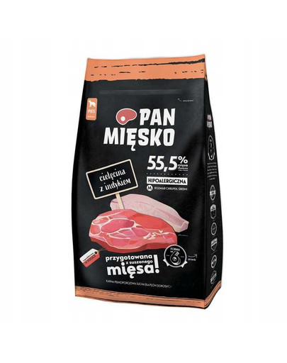PAN MIĘSKO Vasikaliha kalkuniga keskmise suurusega tõugudele 20 kg