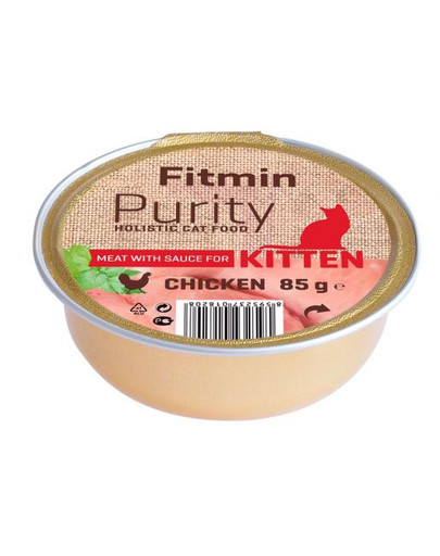FITMIN Cat Purity alutray kassipoegadele kanaga  85 g