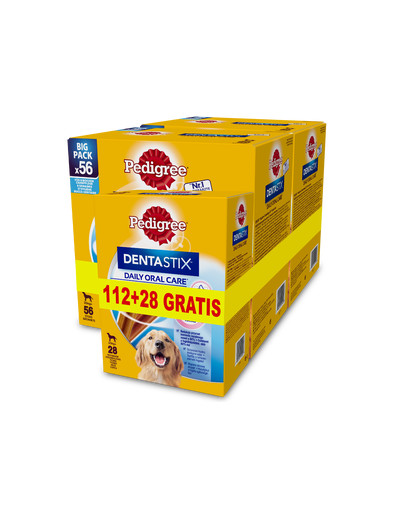 PEDIGREE DentaStix (suured tõud) hambaravi koertele 56 + 28 tk.