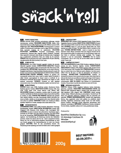 SNACK & ROLL Chicken Strips kanaliharibad 200 g
