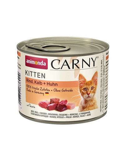 Animonda Carny Kitten vasika- ja kanaliha 0,2 kg