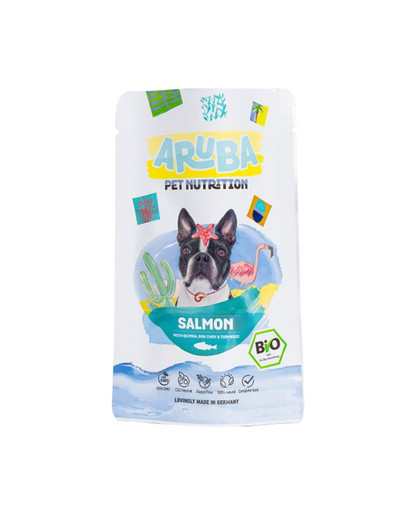 ARUBA Dog Organic Lõhe kinoa, bok choy ja kurkumaga 100 g