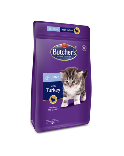 BUTCHER'S Functional Cat Dry Junior kalkunilihaga 800 g