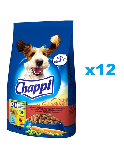 CHAPPI Kuivtoit veiselihaga 12x500g täiskasvanud koertele