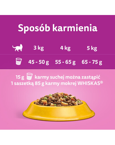 WHISKAS Adult 6x1,9 kg kuivtoit kassidele maitsva tuunikalaga