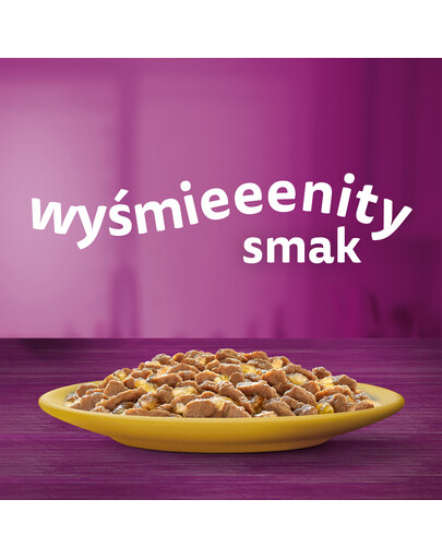 WHISKAS Senior kotike 85g Poultry Feast märgtoit vanematele kassidele želatiinis: kana, kalkun, kalkuniga