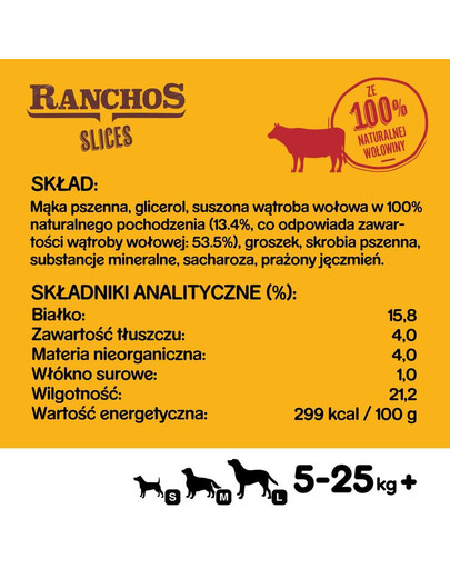 PEDIGREE Ranchos Slices 60g - koerte maiuspalad veiselihaga