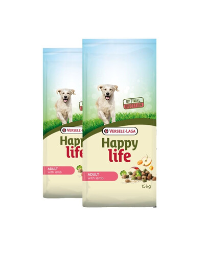 VERSELE-LAGA Happy life adult lamb 30 kg (2 x 15 kg)