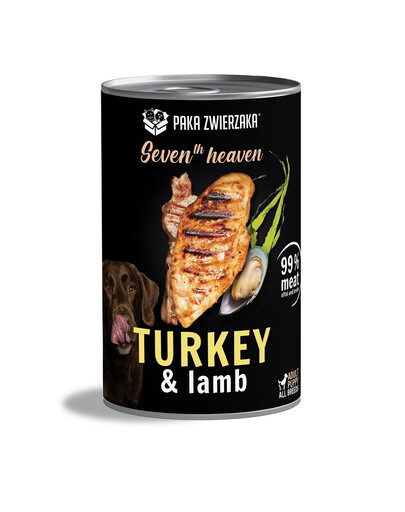 PAKA ZWIERZAKA Seventh Heaven Kalkuniliha ja lambaliha 6 x 400 g