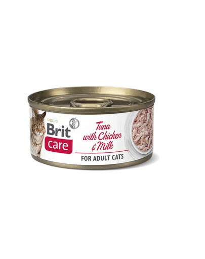 BRIT CARE Cat tuna with chicken 24 x 70 g tuunikala kana ja piimaga kassidele