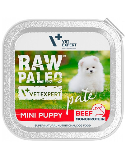 VETEXPERT Karma Raw Paleo Pate Puppy Mini Beef 150 g veiselihapasteeti kutsikatele