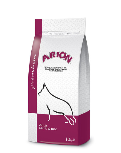 ARION Premium täiskasvanud lambaliha ja riis 10 kg koertele, kellel on tundlik seedesüsteem ning naha ja karvkatte probleemid