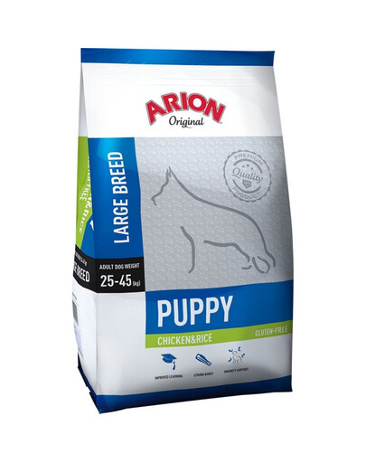 ARION Original suurt tõugu kutsikatele kana ja riis 12 kg