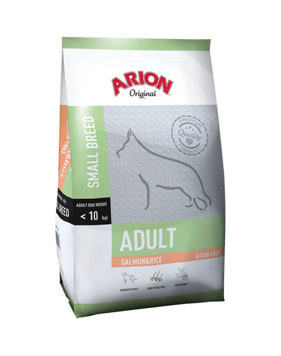 ARION Original täiskasvanud väikest tõugu koertele lõhe ja riis 7,5 kg