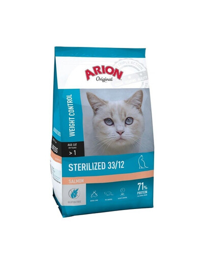ARION Original lõhe Steriliseeritud kassidele 33/12 7,5 kg