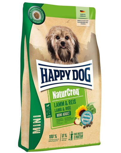 HAPPY DOG NaturCroq Mini Lamm&Reis 4kg Lambaliha ja riis