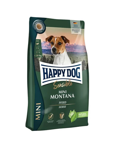 HAPPY DOG Sensible Mini Montana 4kg hobuselihaga