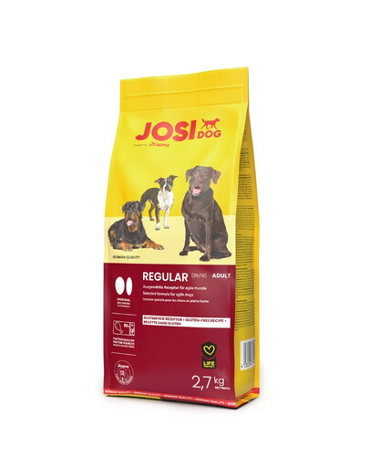 JOSERA JosiDog Regular 2,7kg täiskasvanud keskmist ja suurt tõugu koertele