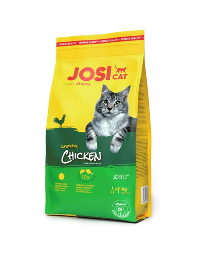 JOSERA JosiCat Crunchy Chicken 1,9kg koos kodulindudega täiskasvanud kassidele