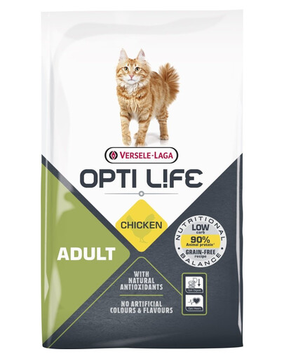 VERSELE-LAGA Opti Life Cat Adult Chicken 7.5 kg täiskasvanud kassidele