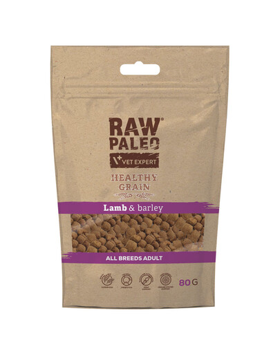 VETEXPERT RAW PALEO Healthy Grain Adult Lamb 80g täiskasvanud lambalihaga koertele
