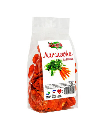 ALEGIA kuivatatud porgandid närilistele ja küülikutele 60g