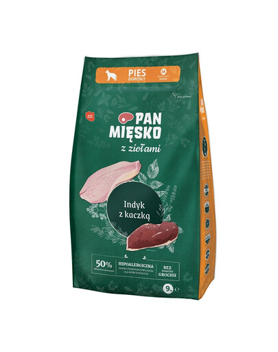 PAN MIĘSKO koos maitsetaimedega Kalkunid pardiga M 9 kg keskmise suurusega tõugudele