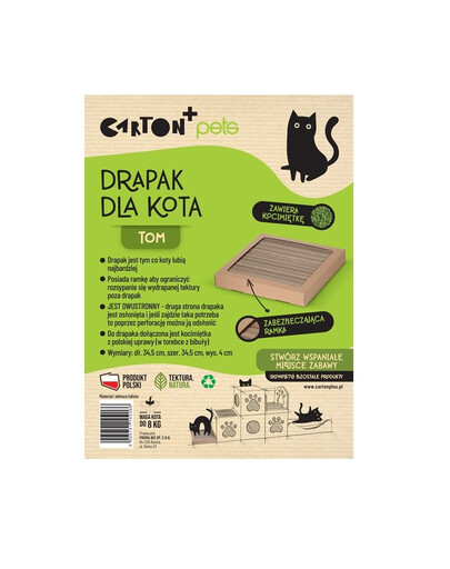 CARTON+ PETS Pappkasside kraapija Tom