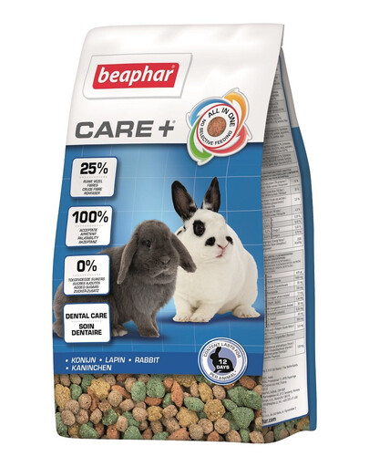 BEAPHAR Care+ Rabbit 5 kg Super Premium sööt küülikutele