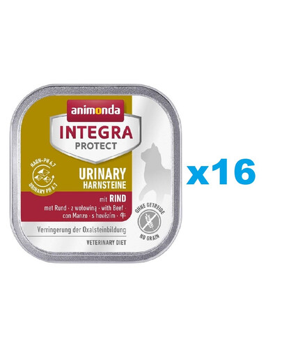 ANIMONDA Integra Protect Urinary Oxalate with Beef 16x100 g veiselihaga