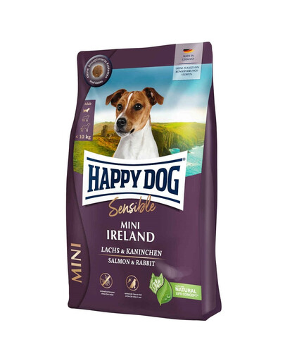 HAPPY DOG Sensible Mini Ireland 4kg lõhe ja küülikugaa