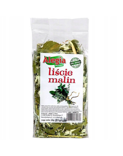 ALEGIA Vaarika lehed närilistele ja küülikutele 40g