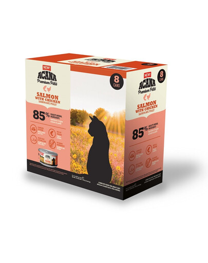 ACANA Premium Pate Salmon & Chicken lõhe- ja kanapasteet kassidele 8 x 85 g