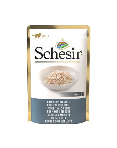 SCHESIR Jelly Adult Chicken Fillets&Cod 85g kana merluusiga marmelaadis